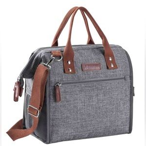 JBYAMUS Insulated Zipper Pockets Wide Opening Tear Resistant Unisex Lunch Bag